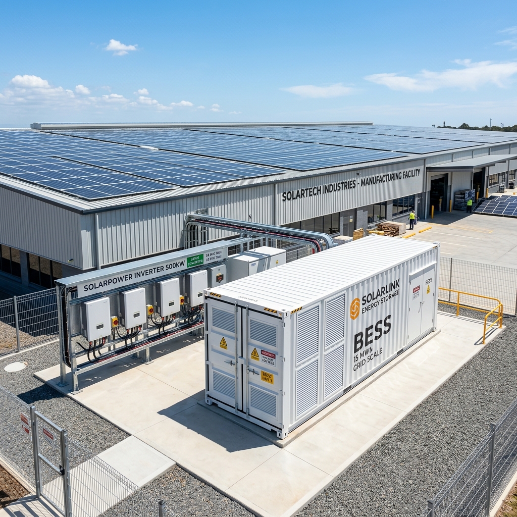 Hệ Thống Pin Lưu Trữ Năng Lượng BESS 500kWh Industrial
